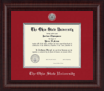 The Ohio State University diploma frame - Presidential Silver Engraved Diploma Frame in Premier