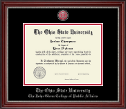 The Ohio State University diploma frame - Masterpiece Medallion Diploma Frame in Kensington Silver