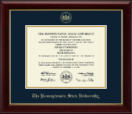 Pennsylvania State University diploma frame - Gold Embossed Diploma Frame in Gallery