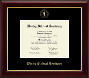 Wesley Biblical Seminary diploma frame - Gold Embossed Diploma Frame in Gallery