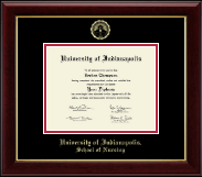 University of Indianapolis Gold Embossed Diploma Frame in Gallery