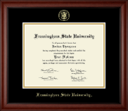 Framingham State University  Gold Embossed Diploma Frame in Cambridge