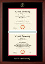 Cornell University Double Diploma Frame in Cambridge