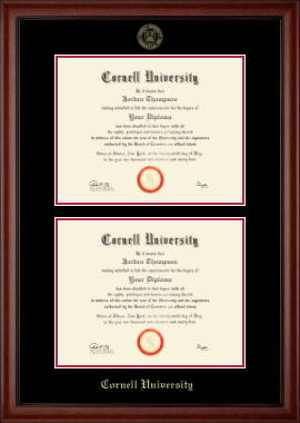 Cornell University diploma frame - Double Diploma Frame in Cambridge