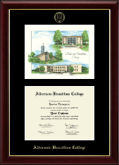 Alderson-Broaddus College Campus Scene Diploma Frame in Gallery