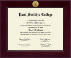 Paul Smith's College diploma frame - Century Gold Engraved Diploma Frame in Cordova