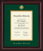 George Mason University diploma frame - Presidential Gold Engraved Diploma Frame in Premier