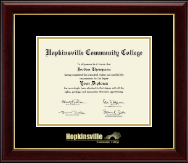 Hopkinsville Community College at Kentucky diploma frame - Gold Embossed Diploma Frame in Gallery