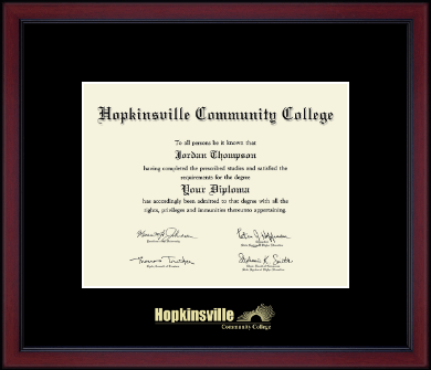Hopkinsville Community College at Kentucky diploma frame - Gold Embossed Achievement Edition Diploma Frame in Academy