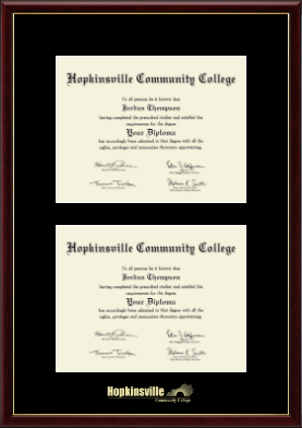 Hopkinsville Community College at Kentucky diploma frame - Double Diploma Frame in Galleria