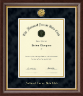 The National Junior Beta Club certificate frame - Gold Engraved Medallion Certificate Frame in Hampshire