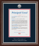 National Association Elementary School Principals certificate frame - Silver Engraved Medallion Certificate Frame in Devonshire
