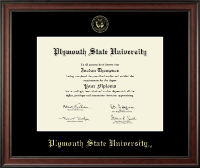 Plymouth State University diploma frame - Gold Embossed Diploma Frame in Studio