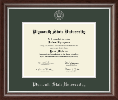 Plymouth State University diploma frame - Silver Embossed Diploma Frame in Devonshire