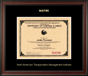 North American Transportation Management Inst certificate frame - Gold Embossed Certificate Frame in Studio