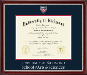 University of Richmond Pewter Masterpiece Medallion Diploma Frame in Kensington Silver