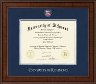 University of Richmond Presidential Masterpiece Diploma Frame in Madison