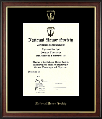 National Honor Society certificate frame - Gold Embossed Certificate Frame in Studio Gold