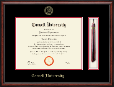 Cornell University diploma frame - Tassel & Cord Diploma Frame in Southport