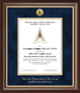 National Association of Insurance and Financial Advisors certificate frame - Gold Engraved Medallion Certificate Frame in Hampshire