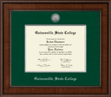 Gainesville State College diploma frame - Presidential Silver Engraved Diploma Frame in Madison