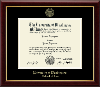 University of Washington diploma frame - Gold Embossed Diploma Frame in Gallery