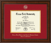 Texas Tech University Health Sciences Center Presidential Masterpiece Diploma Frame in Madison