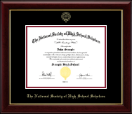 The National Society of High School Scholars certificate frame - Gold Embossed Certificate Frame in Gallery