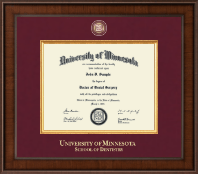 University of Minnesota Presidential Masterpiece Diploma Frame in Madison