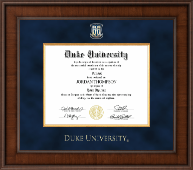 Duke University diploma frame - Presidential Masterpiece Diploma Frame in Madison