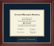 Covenant Theological Seminary Gold Embossed Diploma Frame in Kensington Gold