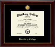 Wartburg College 23K Medallion Diploma Frame in Gallery
