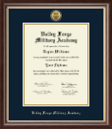 Valley Forge Military Academy diploma frame - Gold Engraved Medallion Diploma Frame in Hampshire