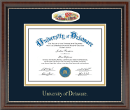 University of Delaware Campus Cameo Diploma Frame in Chateau