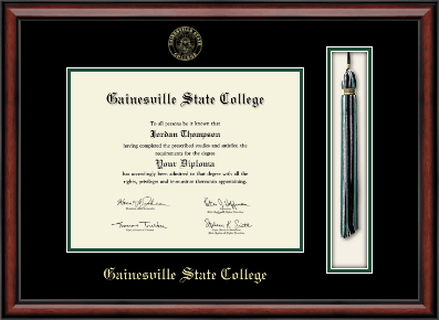 Gainesville State College diploma frame - Tassel & Cord Diploma Frame in Southport