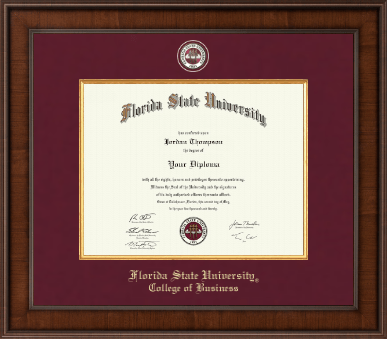 Florida State University diploma frame - Presidential Masterpiece Diploma Frame in Madison