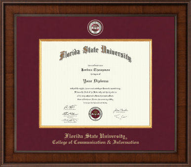 Florida State University diploma frame - Presidential Masterpiece Diploma Frame in Madison