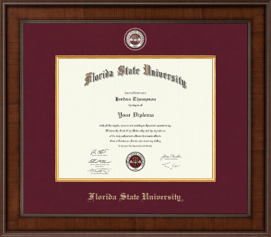 Florida State University diploma frame - Presidential Masterpiece Diploma Frame in Madison