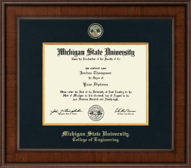 Michigan State University diploma frame - Presidential Masterpiece Diploma Frame in Madison