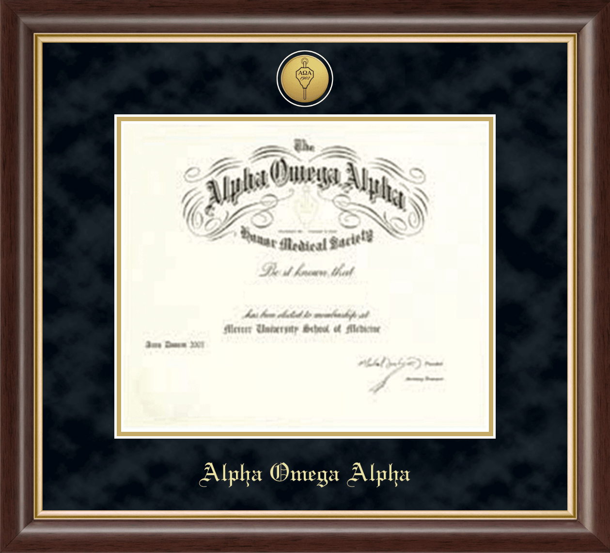 Sorority Deluxe Photo or Certificate Wall Mount Frame