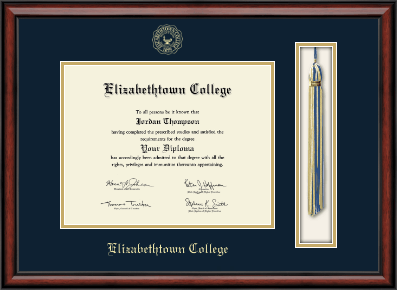 Elizabethtown College diploma frame - Tassel & Cord Diploma Frame in Southport