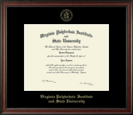 Masters/PhD - Gold Embossed Diploma Frame