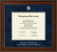 Georgetown University Presidential Pewter Masterpiece Diploma Frame in Madison