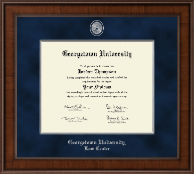 Georgetown University diploma frame - Presidential Pewter Masterpiece Diploma Frame in Madison