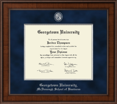 Georgetown University diploma frame - Presidential Pewter Masterpiece Diploma Frame in Madison