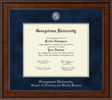 Georgetown University diploma frame - Presidential Pewter Masterpiece Diploma Frame in Madison