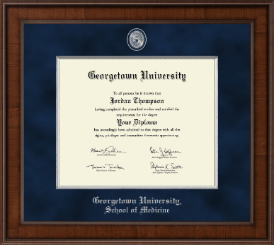 Georgetown University diploma frame - Presidential Pewter Masterpiece Diploma Frame in Madison