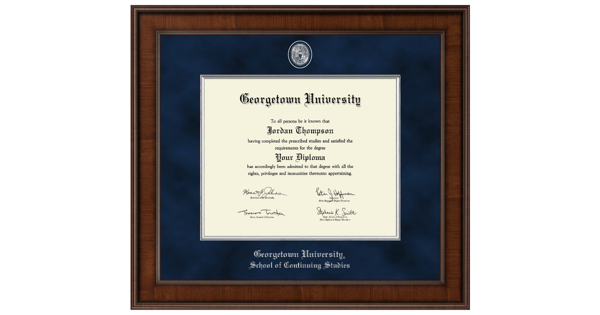 School of Continuing Studies Diploma Frames