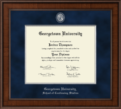 Georgetown University diploma frame - Presidential Pewter Masterpiece Diploma Frame in Madison