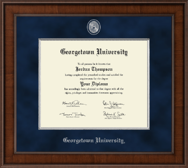 Georgetown University diploma frame - Presidential Pewter Masterpiece Diploma Frame in Madison